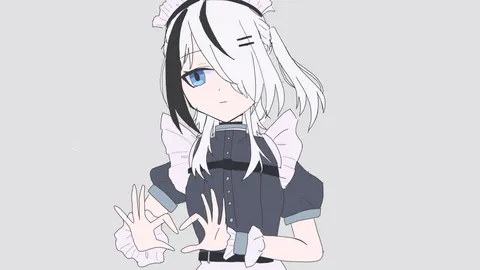 メイドさんのポージング
