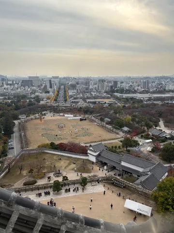城から見下ろす古都の風景