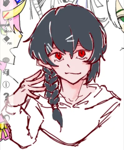 深紅の瞳、描かれる世界