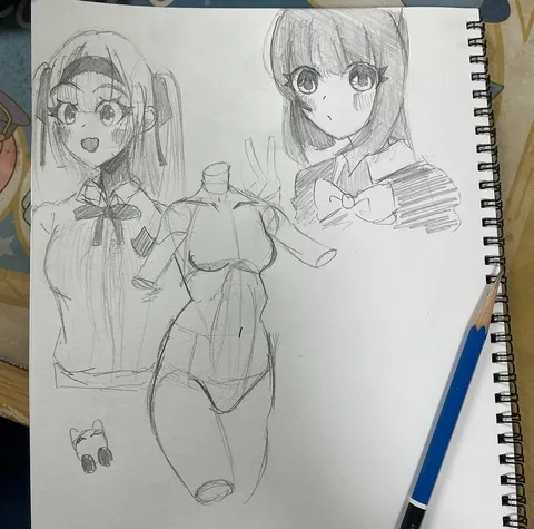 鉛筆が描く、少女たちの肖像
