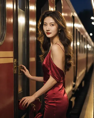 列車とドア、そして彼女