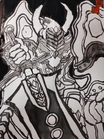 漆黒の甲冑、戦士の咆哮