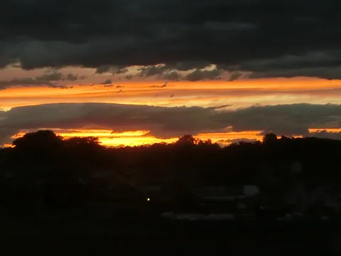 燃えるような夕暮れ