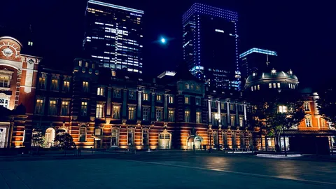 夜空に佇む新旧の輝き