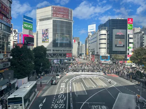 交差点を彩る人の海