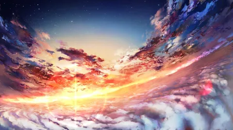 空に描かれた、燃えるような色彩の叙事詩