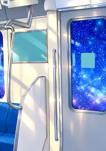 車内に広がる星空