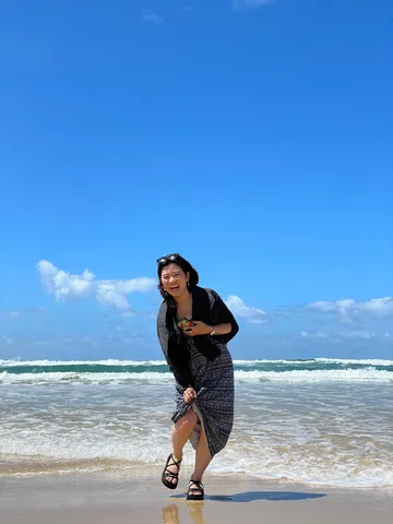 海風と笑顔の瞬間