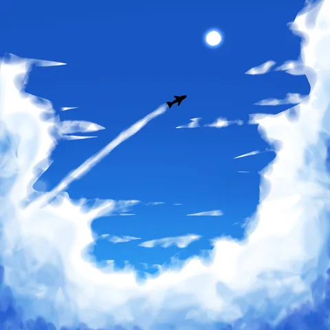 青空を駆ける流線