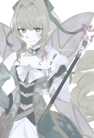 水彩風の魔法と微笑み