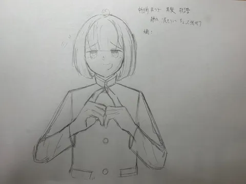 手でつくる心の形