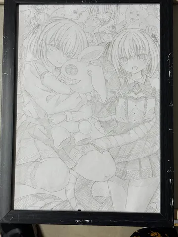 幻想的なうさぎと少女たちの世界